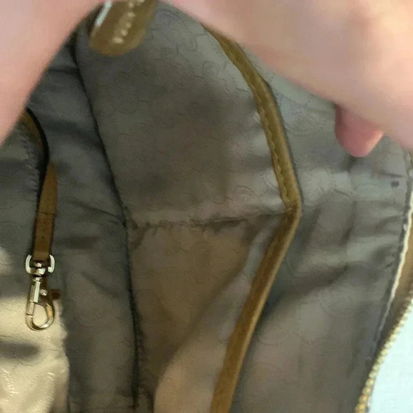 Michael Kors tan/brown leather purse - Picture 7 of 10